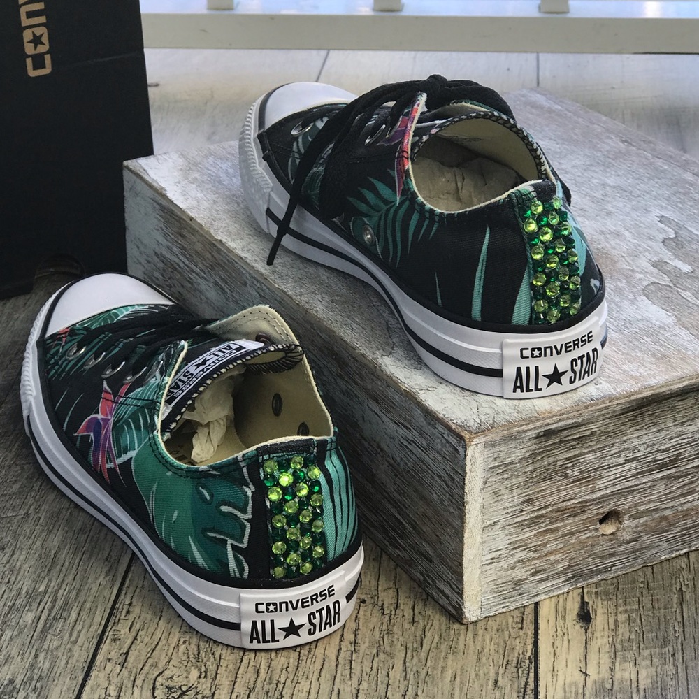 Converse &Crystal Ctas OX Menta/Black W AUTHENTIC - Picture 3 of 8